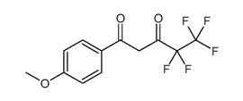4,4,5,5,5-PENTAFLUORO-1-(4-METHOXY-PHENYL)-PENTANE-1,3-DIONE structure