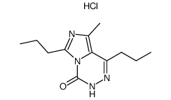 1,6-di-n-propyl-8-methylimidazo[1,5-d]-as-triazin-4(3H)-one, monohydrochloride Structure