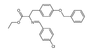 ethyl 3-(4-(benzyloxy)phenyl)-2-((4-chlorobenzylidene)amino)propanoate Structure