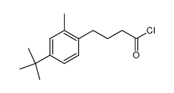 4-(4-tert-butyl-2-methyl-phenyl)-butyryl chloride Structure