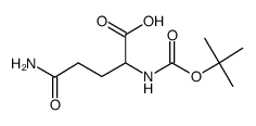 (S)-5-AMINO-2-(TERT-BUTOXYCARBONYLAMINO)-5-OXOPENTANOIC ACID structure