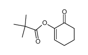 2-(2,2-dimethylpropanoyloxy)cyclohex-2-en-1-one结构式