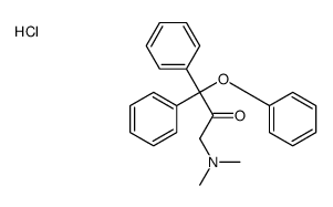 2-Propanone, 3-(dimethylamino)-1,1-diphenyl-1-phenoxy-, hydrochloride structure