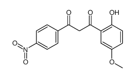 1-(2-hydroxy-5-methoxyphenyl)-3-(4-nitrophenyl)propane-1,3-dione Structure