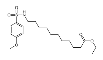 ethyl 11-[(4-methoxyphenyl)sulfonylamino]undecanoate Structure