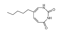 7-n-Pentyl-1,3-diazacycloocta-5,7-diene-2,4-dione结构式