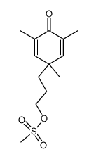 4(3-(Mesyloxy)propyl)-2,4,6-trimethyl-2,5-cyclohexadien-1-one Structure