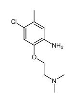 4-chloro-2-(2-dimethylamino-ethoxy)-5-methyl-phenylamine结构式