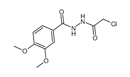 n'-(chloroacetyl)-3,4-dimethoxybenzohydrazide structure