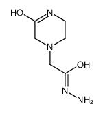 1-Piperazineaceticacid,3-oxo-,hydrazide(9CI) structure