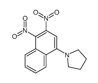 1-(3,4-dinitronaphthalen-1-yl)pyrrolidine结构式
