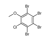 2-chloro-3,4,5,6-tetrabromoanisole结构式