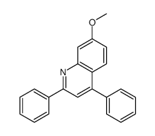 7-methoxy-2,4-diphenylquinoline结构式