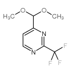 4-二甲氧甲基-2-三氟甲基嘧啶结构式
