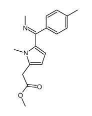 (1-Methyl-5-{[(E)-methylimino]-p-tolyl-methyl}-1H-pyrrol-2-yl)-acetic acid methyl ester Structure