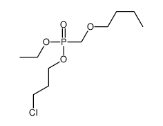 1-[[3-chloropropoxy(ethoxy)phosphoryl]methoxy]butane结构式