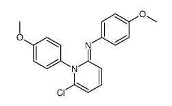 [6-Chloro-1-(4-methoxy-phenyl)-1H-pyridin-(2E)-ylidene]-(4-methoxy-phenyl)-amine Structure