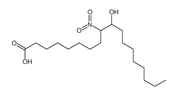 10-hydroxy-9-nitrooctadecanoic acid Structure