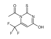 1-acetyl-2-sulfanylidene-6-(trifluoromethyl)pyrimidin-4-one Structure