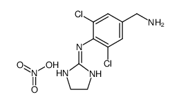 2-(4-Aminomethyl-2,6-dichloro-phenylimino)-imidazolidine; compound with nitric acid Structure