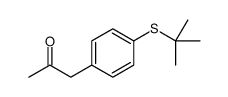 1-(4-tert-butylsulfanylphenyl)propan-2-one结构式