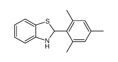 2-(2,4,6-trimethylphenyl)-2,3-dihydro-1,3-benzothiazole结构式