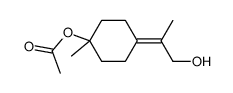 1-acetoxy-p-menth-4(8)-en-9-ol结构式