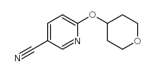 6-(tetrahydropyran-4-yloxy)nicotinonitrile structure