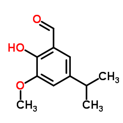 2-HYDROXY-5-ISOPROPYL-3-METHOXY-BENZALDEHYDE Structure