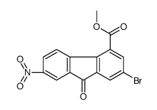 Methyl 2-bromo-7-nitro-9-oxo-9H-fluorene-4-carboxylate Structure