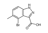 4-Bromo-5-methyl-1H-indazole-3-carboxylic acid结构式