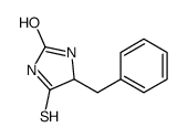 4-benzyl-5-sulfanylideneimidazolidin-2-one结构式