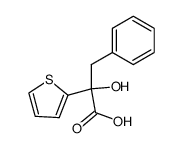 2-Hydroxy-3-phenyl-2-(2-thienyl)propansaeure结构式