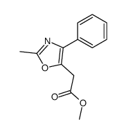 methyl 2-(2-methyl-4-phenyl-1,3-oxazol-5-yl)acetate Structure