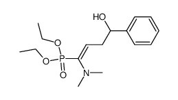 (E)-4-(Diethoxyphosphoryl)-4-(dimethylamino)-1-phenyl-3-buten-1-ol Structure