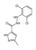 5-Methyl-2H-pyrazole-3-carboxylic acid N'-(2,6-dichloro-phenyl)-hydrazide结构式