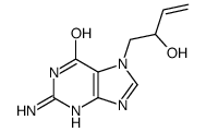 2-amino-7-(2-hydroxybut-3-enyl)-3H-purin-6-one结构式