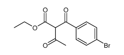 2-(4-bromobenzoyl)-3-oxobutyric acid ethyl ester Structure