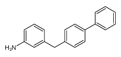 3-[(4-phenylphenyl)methyl]aniline结构式