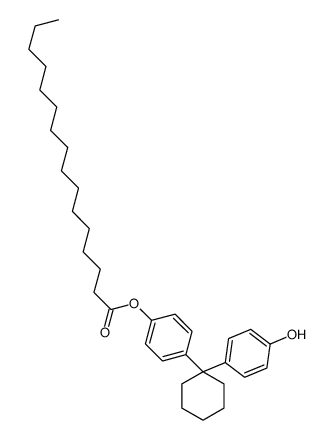 [4-[1-(4-hydroxyphenyl)cyclohexyl]phenyl] hexadecanoate结构式