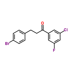 3-(4-Bromophenyl)-1-(3-chloro-5-fluorophenyl)-1-propanone图片