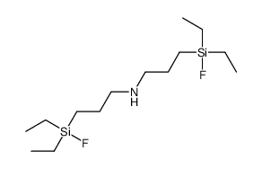 3-[diethyl(fluoro)silyl]-N-[3-[diethyl(fluoro)silyl]propyl]propan-1-amine Structure