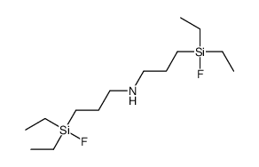 3-[diethyl(fluoro)silyl]-N-[3-[diethyl(fluoro)silyl]propyl]propan-1-amine结构式