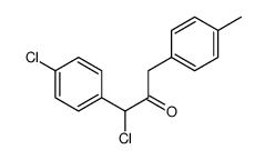 1-chloro-1-(4-chlorophenyl)-3-(4-methylphenyl)propan-2-one结构式