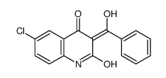 (3E)-6-chloro-3-[hydroxy(phenyl)methylidene]-1H-quinoline-2,4-dione Structure