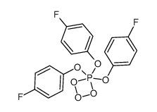 4,4,4-tris(4-fluorophenoxy)-1,2,3,45-trioxaphosphetane Structure