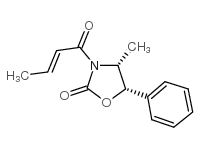N-CROTONYL-(4R,5S)-4-METHYL 5-PHENYL-2-OXAZOLIDINONE structure