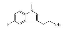 1H-Indole-3-ethanamine, 5-fluoro-1-methyl结构式