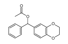 3,4-ethylenedioxyphenyl(phenyl)methyl acetate Structure