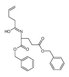 dibenzyl (2S)-2-(pent-4-enoylamino)pentanedioate结构式